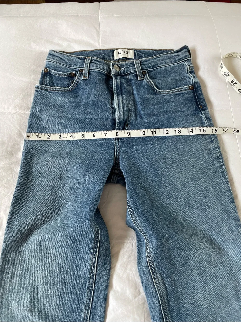 AGOLDE + NET SUSTAIN Rowen Mid-Rise Straight-Leg Jeans A9060-1413 Size 26